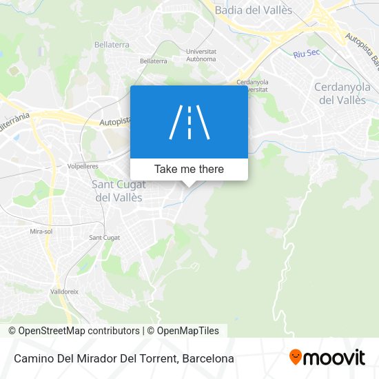 Camino Del Mirador Del Torrent map