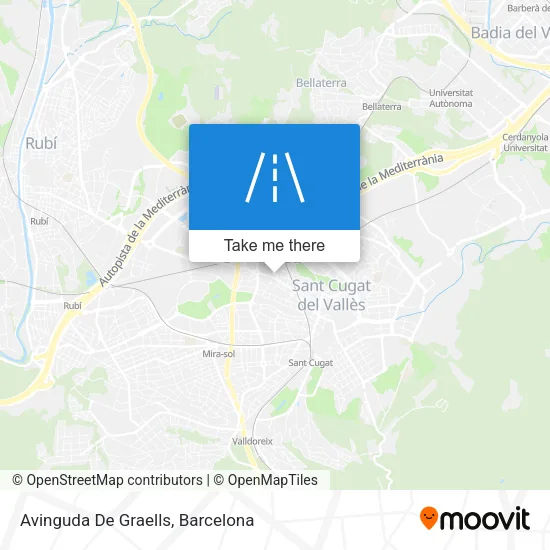 mapa Avinguda De Graells