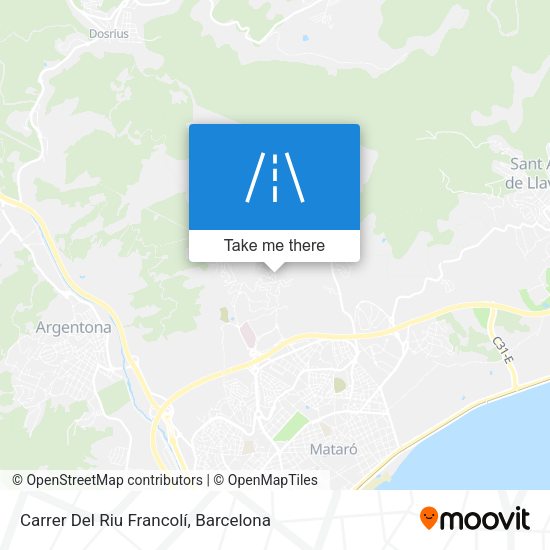 Carrer Del Riu Francolí map