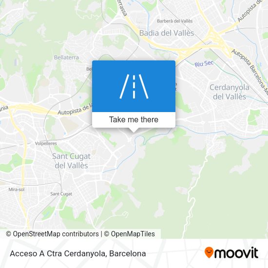 Acceso A Ctra Cerdanyola map