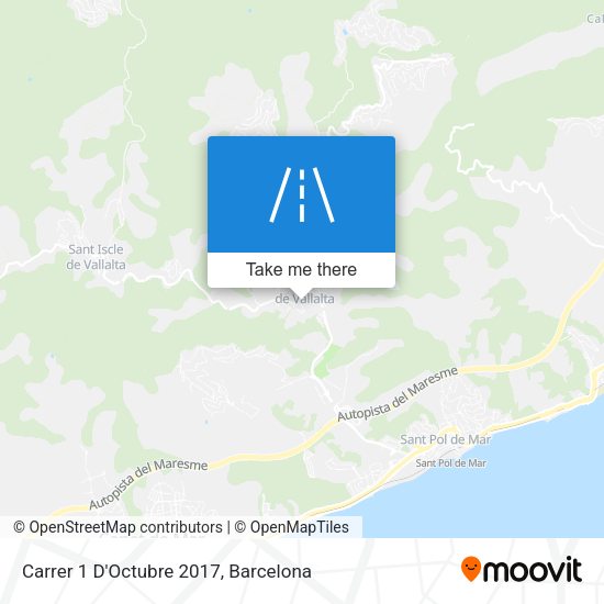 Carrer 1 D'Octubre 2017 map