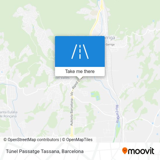Túnel Passatge Tassana map