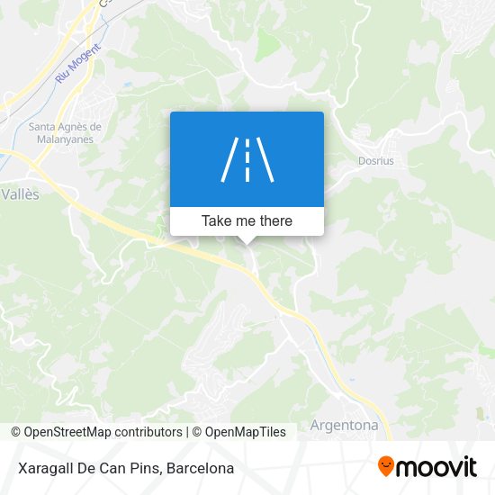 Xaragall De Can Pins map