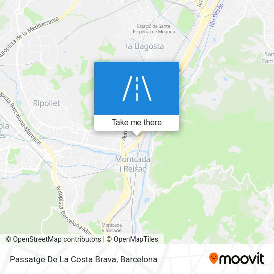 Passatge De La Costa Brava map