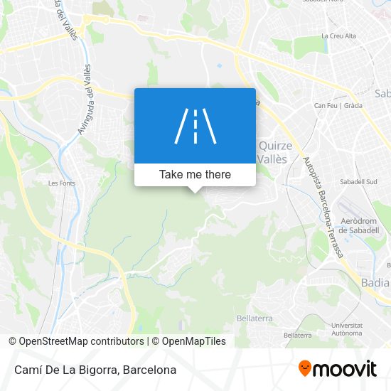 Camí De La Bigorra map