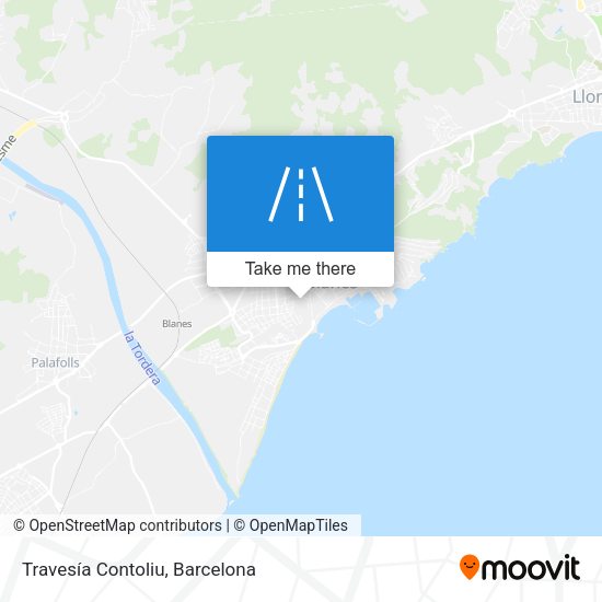 Travesía Contoliu map