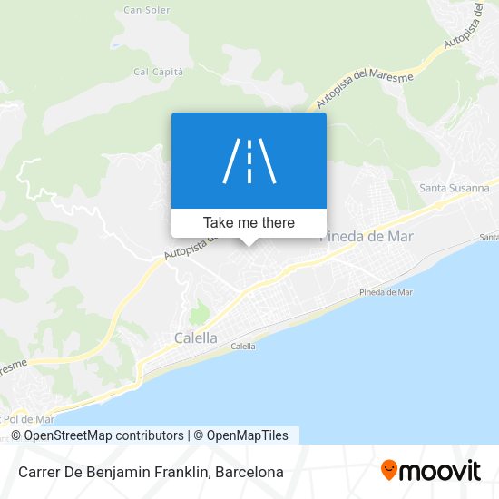 Carrer De Benjamin Franklin map