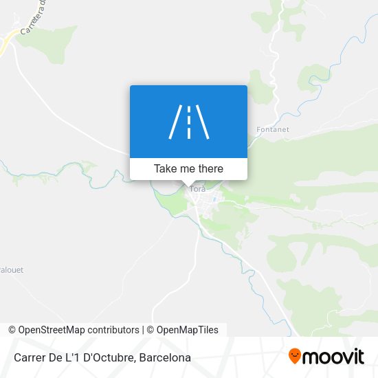 Carrer De L'1 D'Octubre map