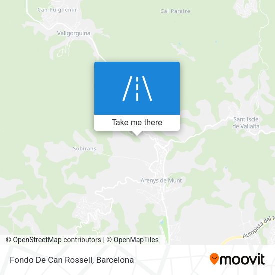 Fondo De Can Rossell map