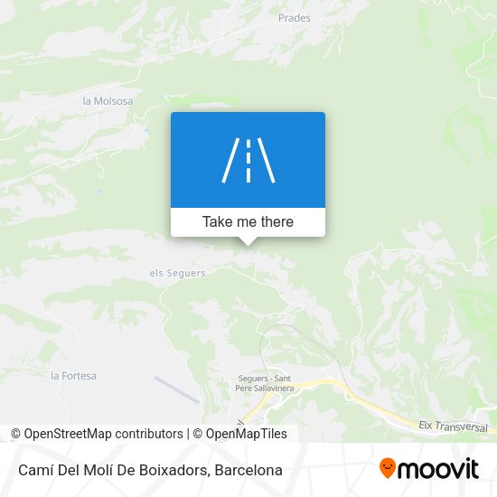 Camí Del Molí De Boixadors map