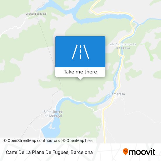 Camí De La Plana De Fugues map