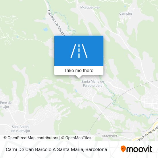 Camí De Can Barceló A Santa Maria map