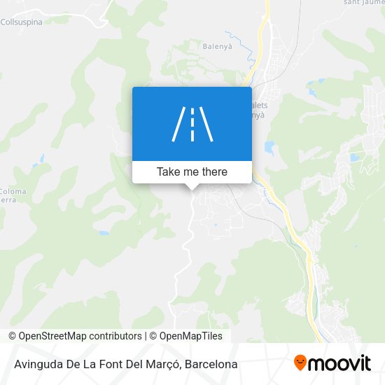 Avinguda De La Font Del Marçó map
