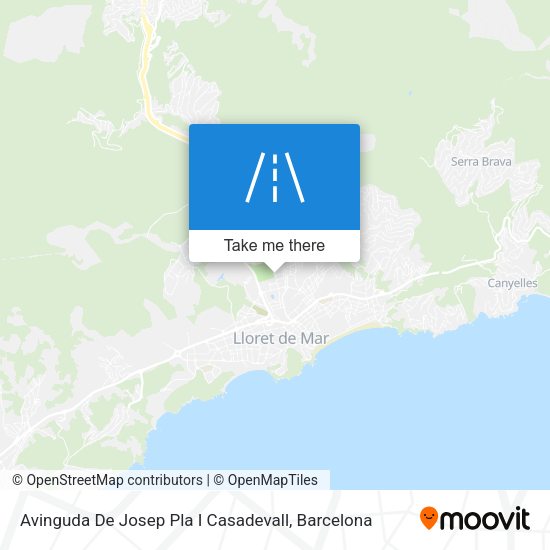 Avinguda De Josep Pla I Casadevall map