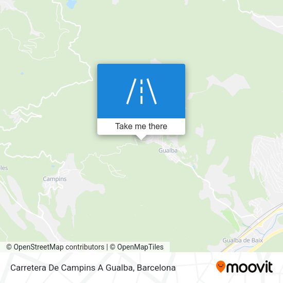 Carretera De Campins A Gualba map