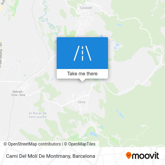 Camí Del Molí De Montmany map