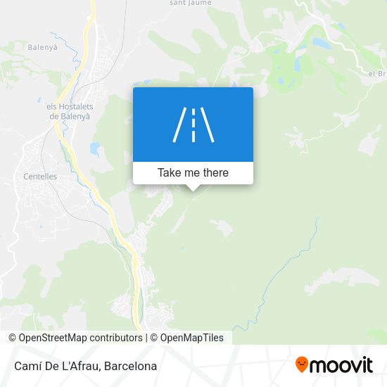 Camí De L'Afrau map