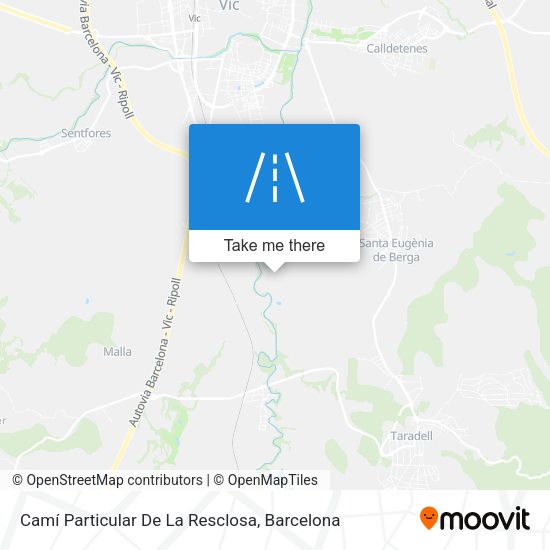 Camí Particular De La Resclosa map