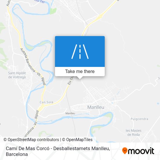 Camí De Mas Corcó - Desballestamets Manlleu map