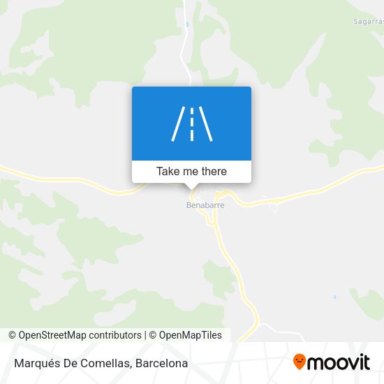 Marqués De Comellas map