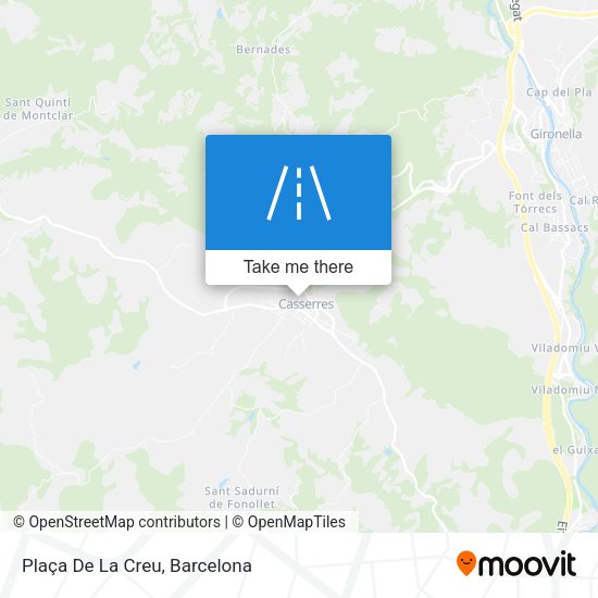 Plaça De La Creu map
