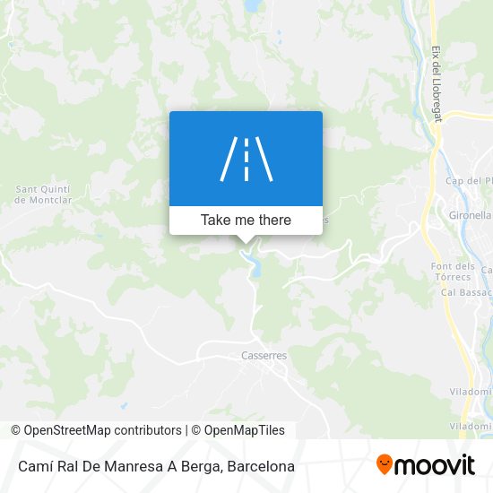 Camí Ral De Manresa A Berga map