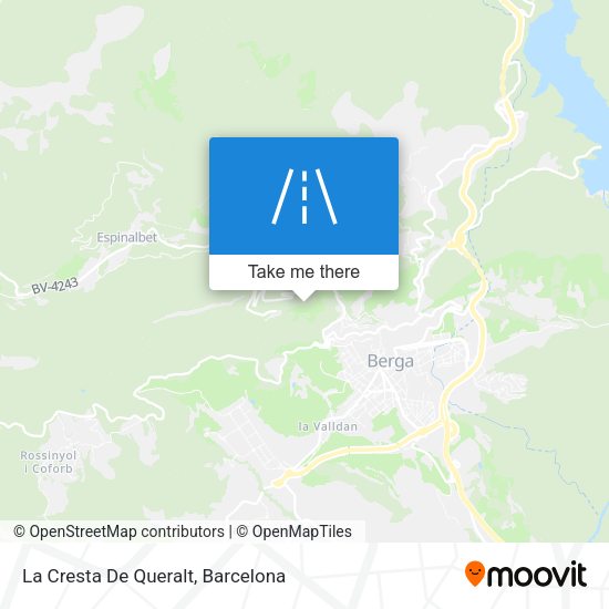 La Cresta De Queralt map