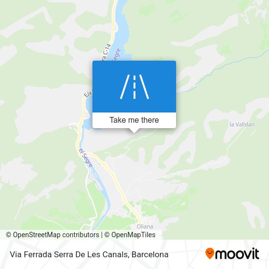 Via Ferrada Serra De Les Canals map