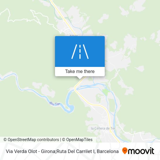Via Verda Olot - Girona;Ruta Del Carrilet I map