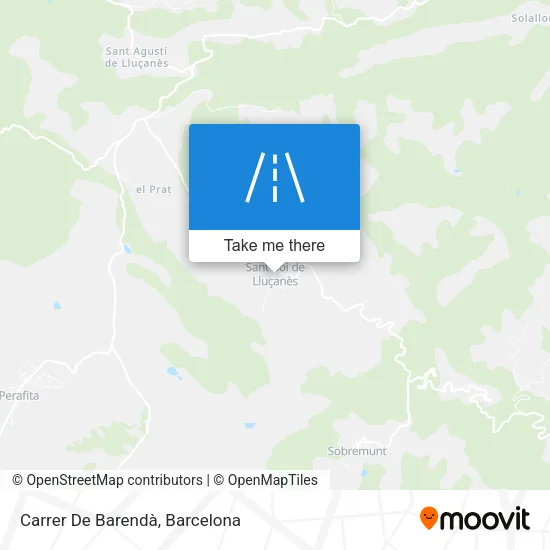 mapa Carrer De Barendà