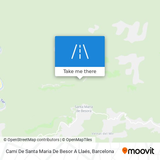 Camí De Santa Maria De Besor A Llaés map