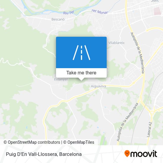 Puig D'En Vall-Llossera map