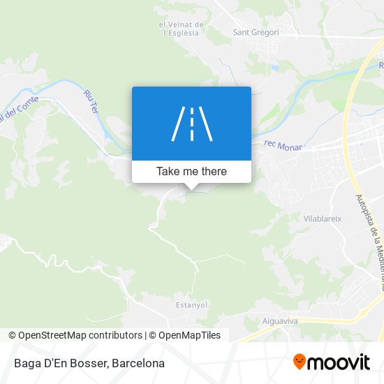 mapa Baga D'En Bosser