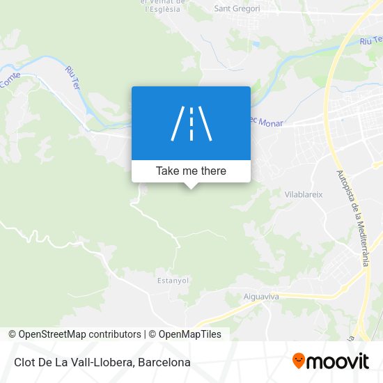 Clot De La Vall-Llobera map