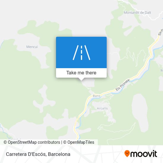 Carretera D'Escós map