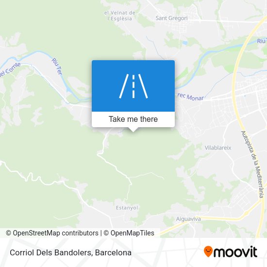 Corriol Dels Bandolers map