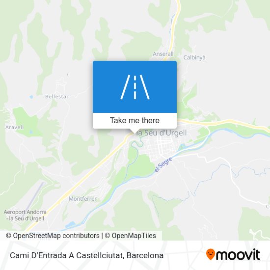 Cami D'Entrada A Castellciutat map