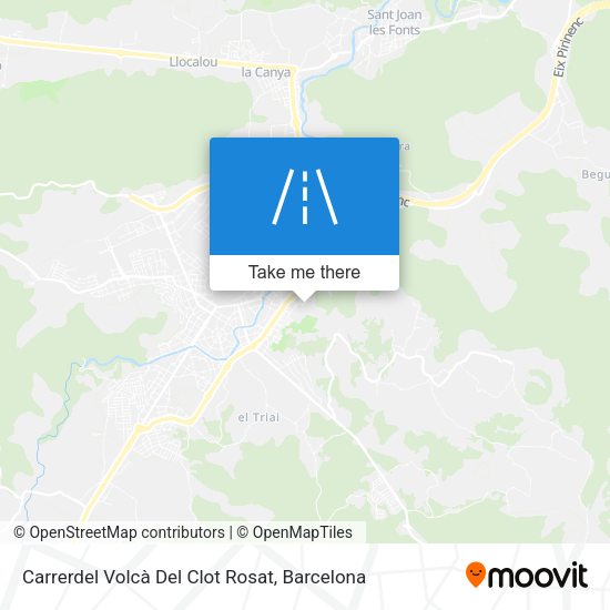 Carrerdel Volcà Del Clot Rosat map