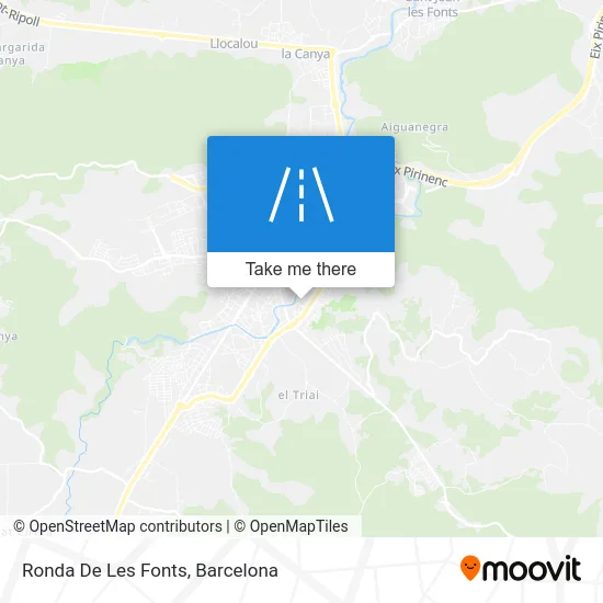 Ronda De Les Fonts map