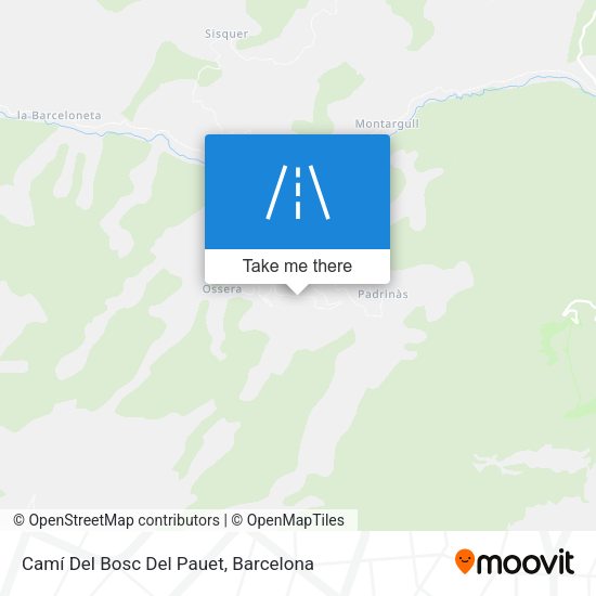 Camí Del Bosc Del Pauet map