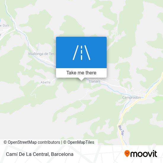 Camí De La Central map