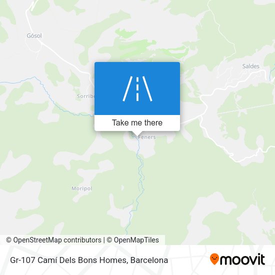 Gr-107 Camí Dels Bons Homes map