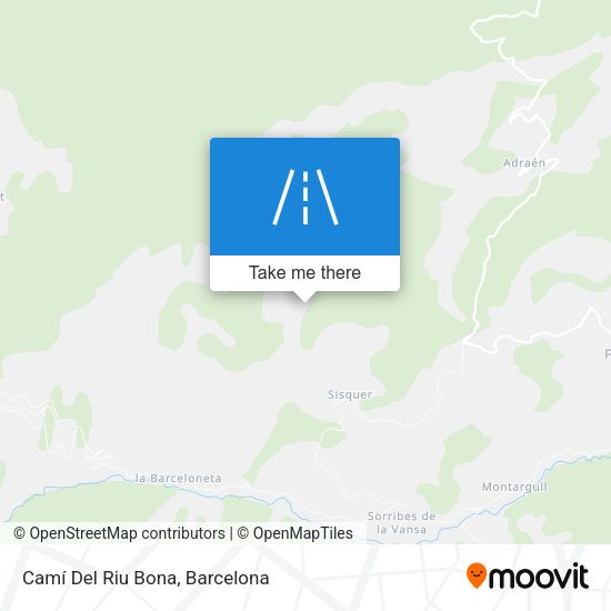 Camí Del Riu Bona map