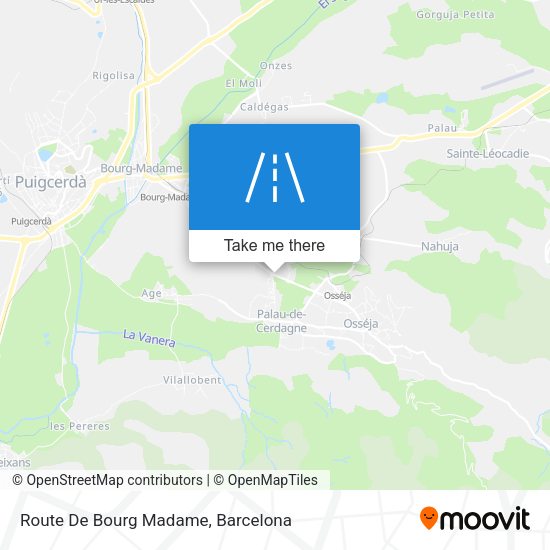 Route De Bourg Madame map