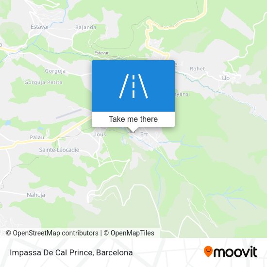 Impassa De Cal Prince map