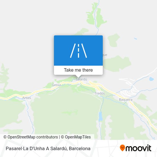 Pasarel·La D'Unha A Salardú map