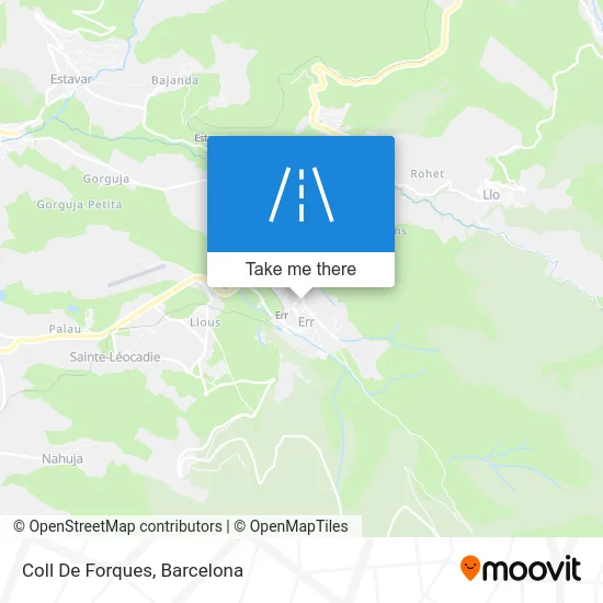 Coll De Forques map