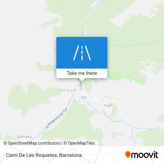 Camí De Les Roquetes map