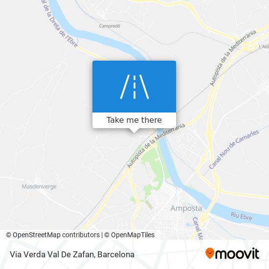 Via Verda Val De Zafan map