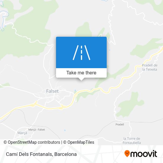 Camí Dels Fontanals map